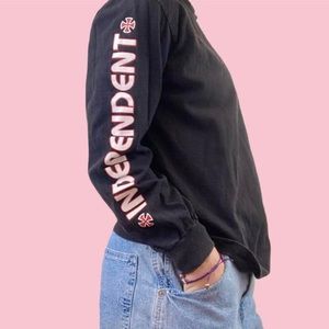 Black independent Trucks Long sleeve with logo on back